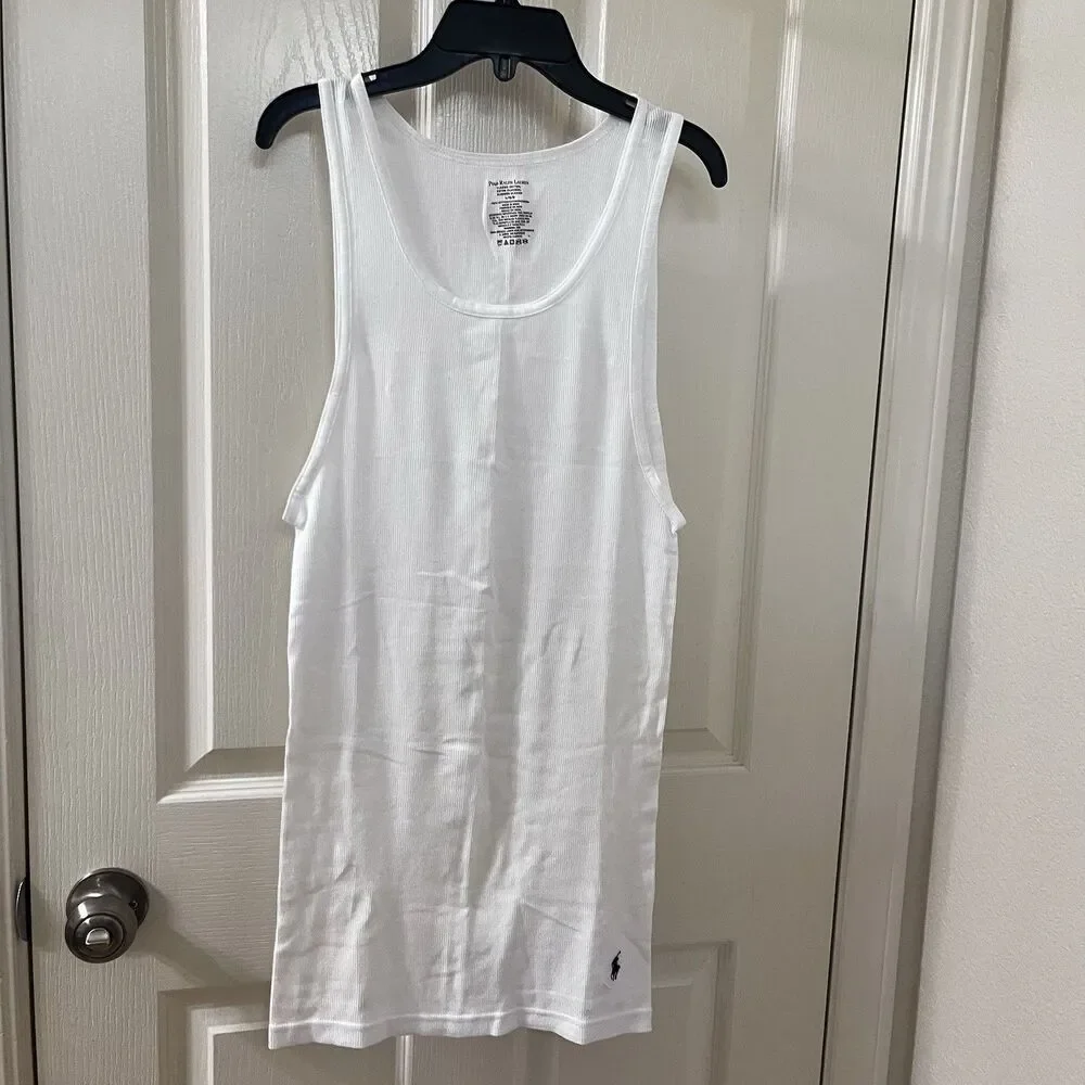 Polo Ralph Lauren Classic Fit Cotton Tank Tops Undershirts Lot of 2 Men's Size L